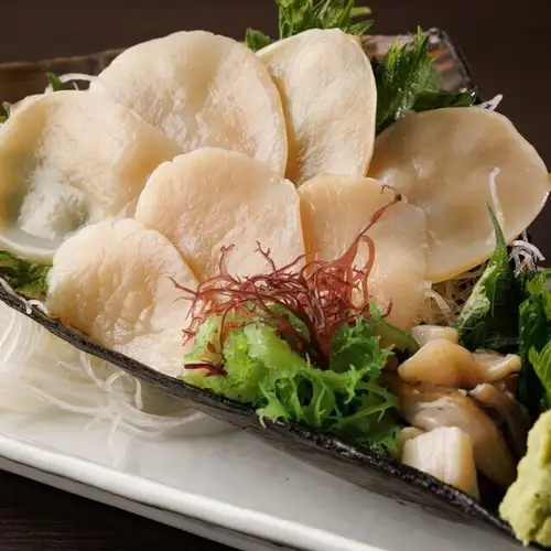 つぶ貝の刺身
