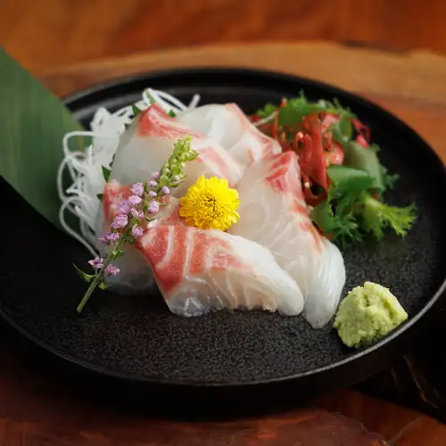 Sea bream sashimi