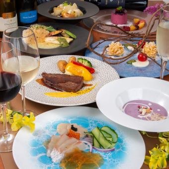  【DINNER COURSE】記念日・お祝いなどに　全9品11000円(税込)