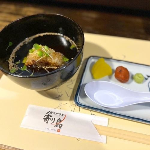 高汤茶泡饭（配烤饭团）芥末或梅干