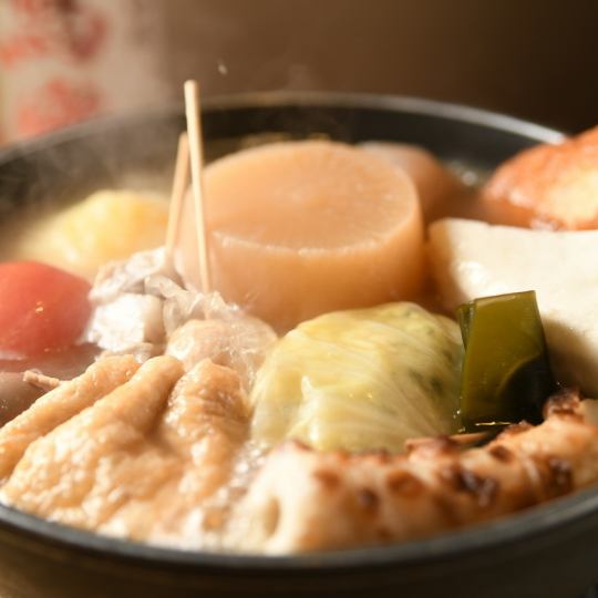 【仅限冬季！】关东煮牛舌涮锅套餐 4,980日元含税、120分钟无限畅饮（30分钟前LO）