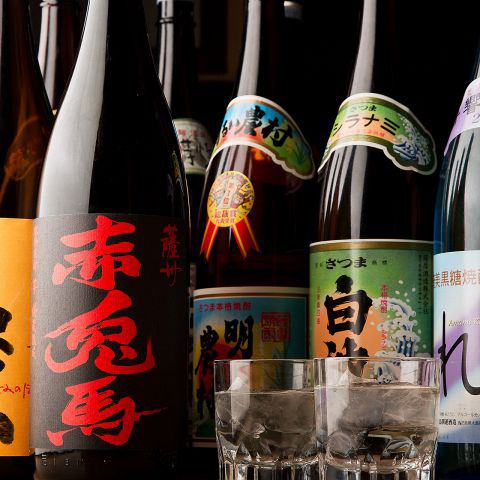 九州料理に合う豊富な日本酒・焼酎メニュー♪