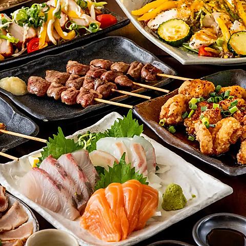 コスパNo1★『武蔵-春コース』人気の定番料理含9品 3時間飲み放題付 4500円⇒3500円