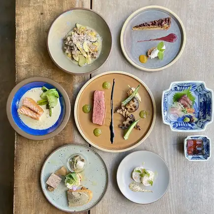 【僅限工作日】47ag 季節限定特餐（含葡萄酒和清酒搭配）