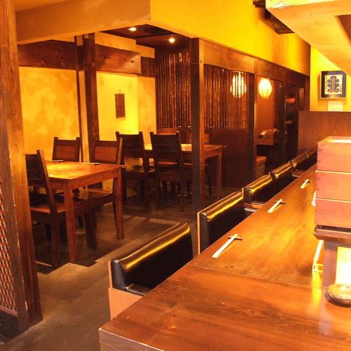 【デートや記念日、接待に】高級感溢れる店内