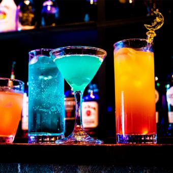 【カクテル500種以上！2H飲み放題】オリジナルピザ&パスタのWメイン★フード全4品　2000円