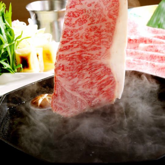 [Specially selected Japanese black beef shabu-shabu course] 11,000 yen per person