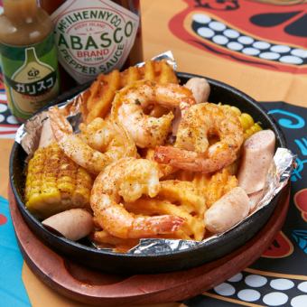 ガーリックシュリンプ鉄板焼