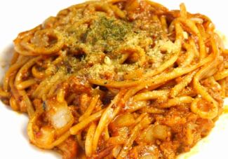 Spaghetti-style meat sauce noodles