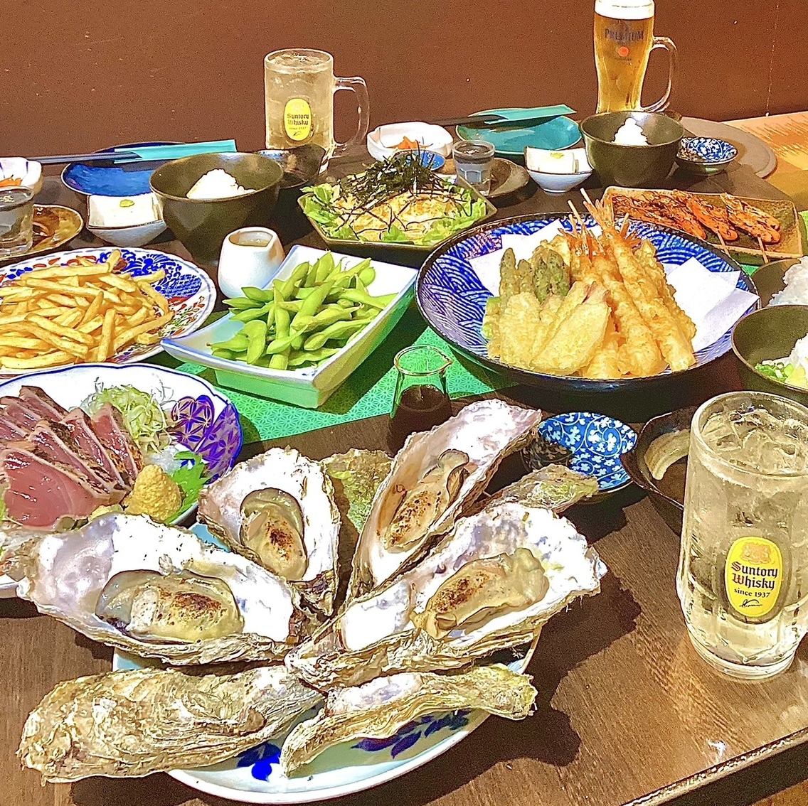 料理とお酒を存分に楽しみたい方はぜひコースをご利用ください。