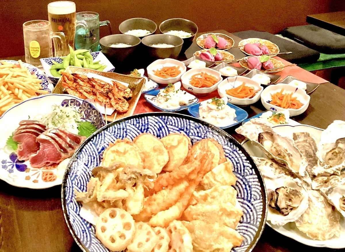 料理とお酒を存分に楽しみたい方はぜひコースをご利用ください。