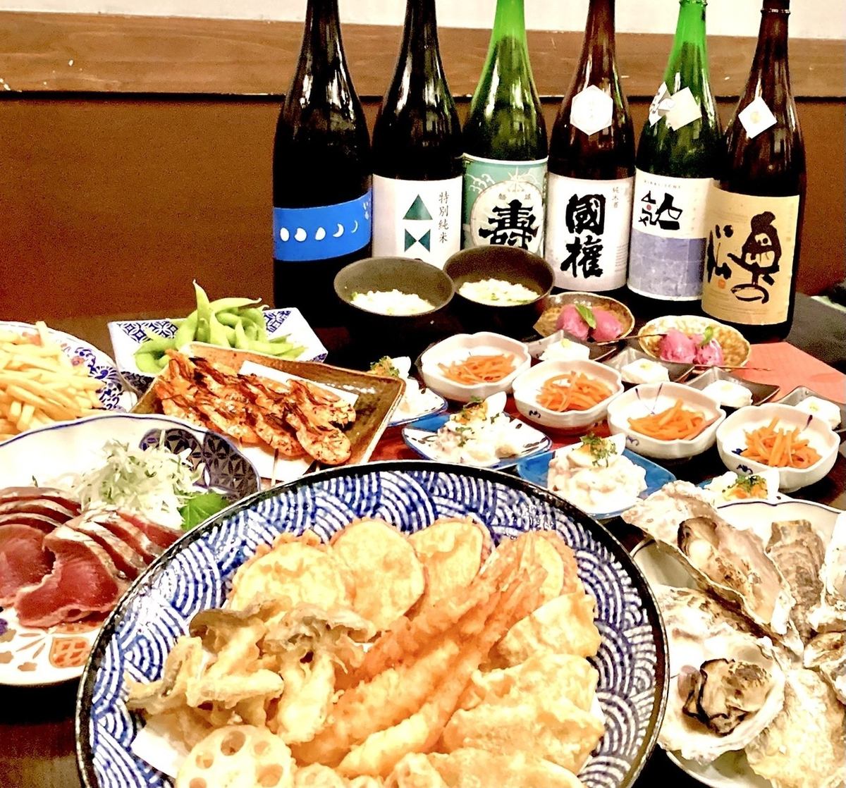 当店自慢の天ぷらからお酒のススム一品料理まで豊富に取り揃え◎