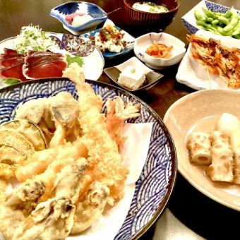 冬の天ぷらコース♪全10品+120分飲み放題
