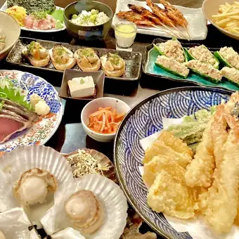 ピース大満足宴会に福島の地酒が飲み放題に入ったDXコース！