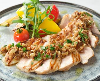 匠味豚ロースのグリル いぶりがっこのラビゴットソース
