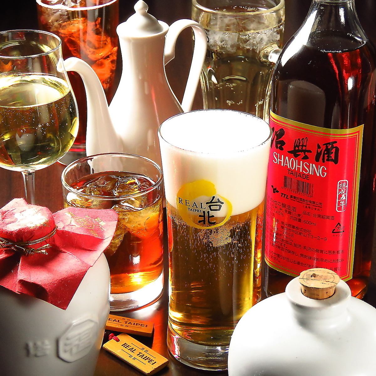 90 minutes of all-you-can-drink Sapporo Classic, Shaoxing wine, and more for just 1,700 yen!