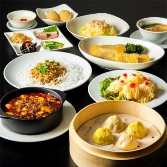 【B套餐】10道台湾美食的“丰富又满足的套餐”3,800日元！