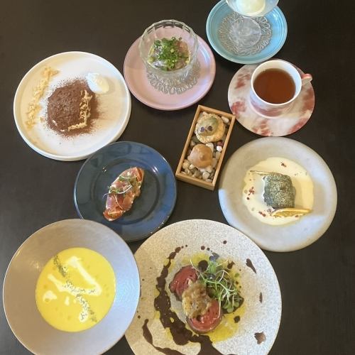 【ワイン/ノンアルペアリング5種♪】厳選食材とのマリアージュを楽しむコース