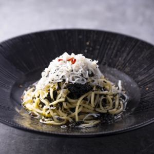 釜揚げしらすと海苔のパスタ