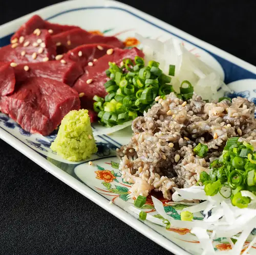 ハツ&センマイ刺
