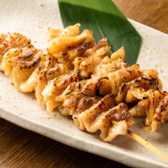 鶏皮焼き（塩）【串二本】