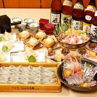 3月1日スタート【《地酒9種入》2時間飲み放題付】日本海の幸と地酒飲み放題コース