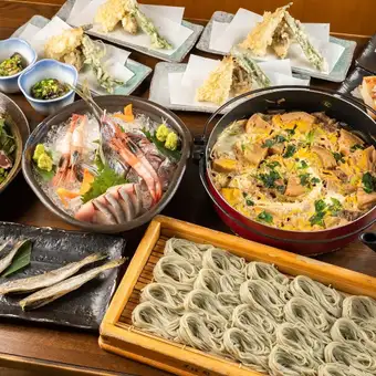 7月6日スタート【地酒9種入2H飲放付】新潟地酒を気軽に楽しむ越後の地酒満喫コース全8品