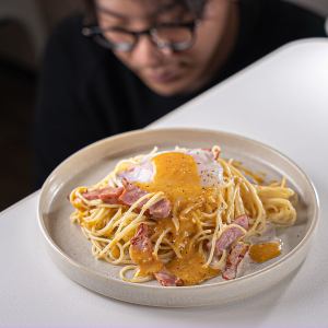 普通にカルボナーラ