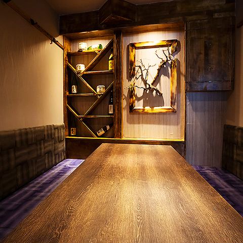 We will guide you to a private room with a sunken kotatsu where you can spend a relaxing time◎