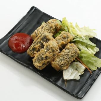 Seaweed wrapped tempura