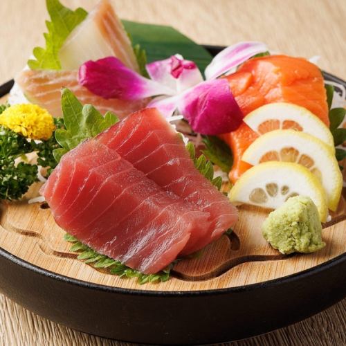 刺身の3種盛り合わせ　1人前