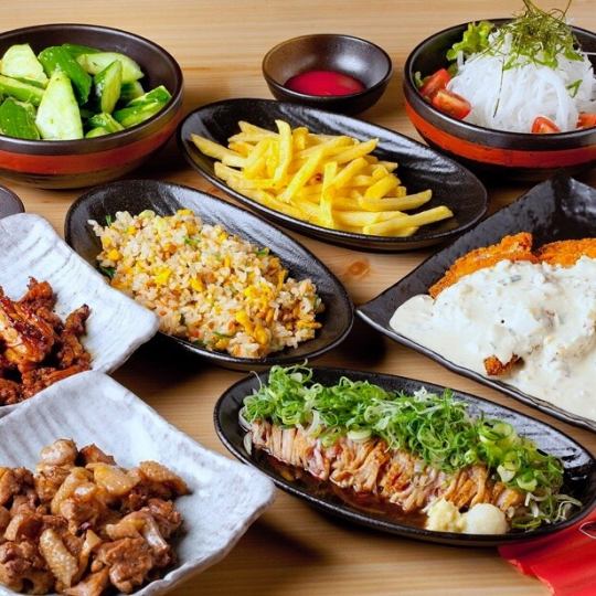 [120 minutes all-you-can-drink included] Available on the day★≪9 dishes≫ Jidoritei course 3500 yen ⇒ 3150 yen + 30 minutes extension coupon available♪