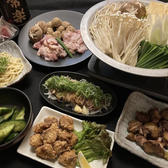 【120분 음방 첨부】겨울 한정★«전 7품»나고야 코친 닭 냄비 코스 5500엔⇒5000엔+30분 연장 쿠폰 있음