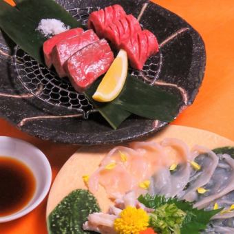 [Fugu and red beef course] 8,000 yen including 2 hours of all-you-can-drink★Special seats