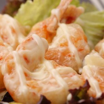 Pripuri shrimp mayo