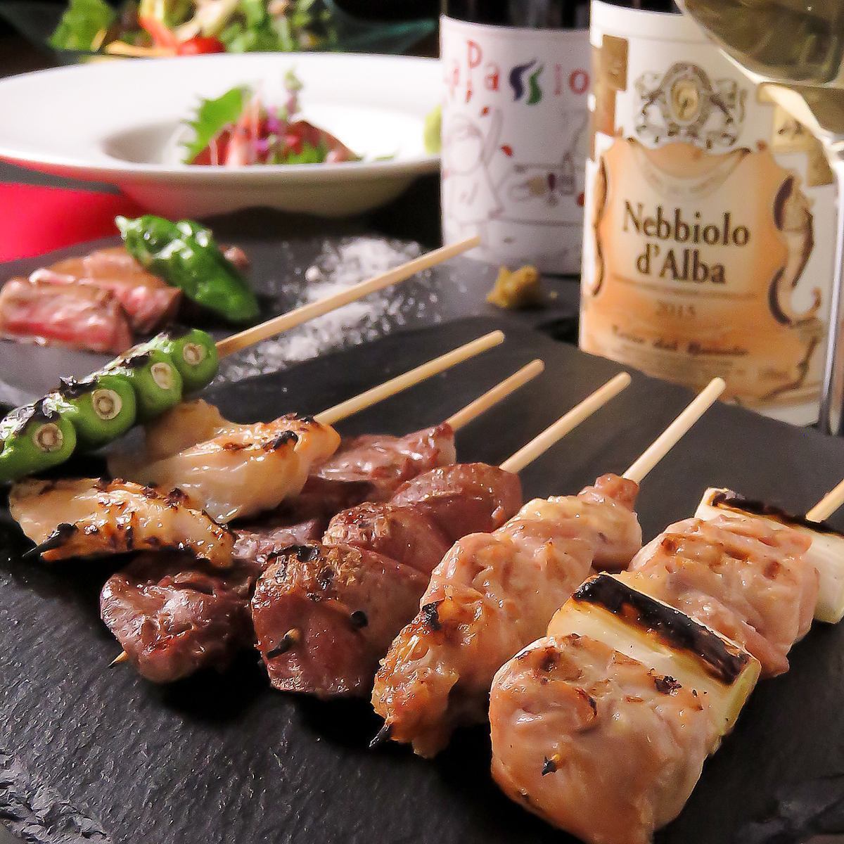 史上初の串ざんまいプランをご提供。素材の味をお楽しみ下さい