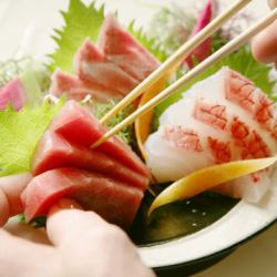 本日刺身三点盛り