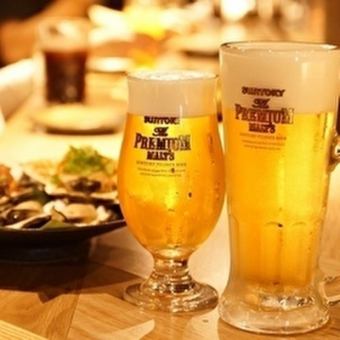 ザ・プレミアム・モルツ　香るエール付　「2時間プレミアム飲み放題プラン」2750円
