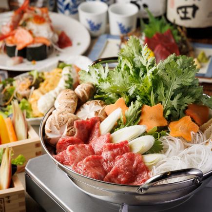 [選べる鍋]2.5時間飲み放題付き料理10品「我妻-Agatsuma-コース」8,700円⇒7,700円