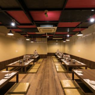 The private tatami room can accommodate up to 30 people!