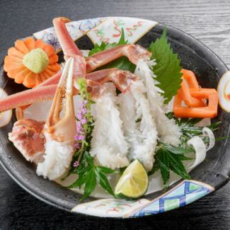 Snow crab sashimi