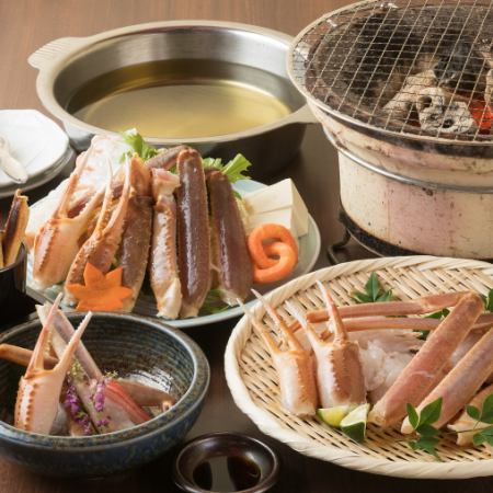 Fugu/crab banquet at Kanikichi♪ Snow crab course with crab sukiyaki hotpot starts from 7,700 yen