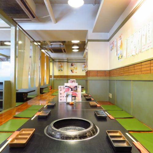 The horigotatsu seats that are perfect for large parties can be reserved for up to 56 people!