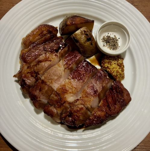 Confit sautéed pork shoulder from Hokkaido