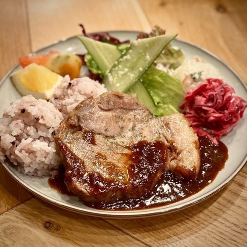 BBQポークステーキ