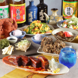 【2時間飲み放題付き】定番沖縄料理を堪能!ハイサイコース《全6品/4,500円》