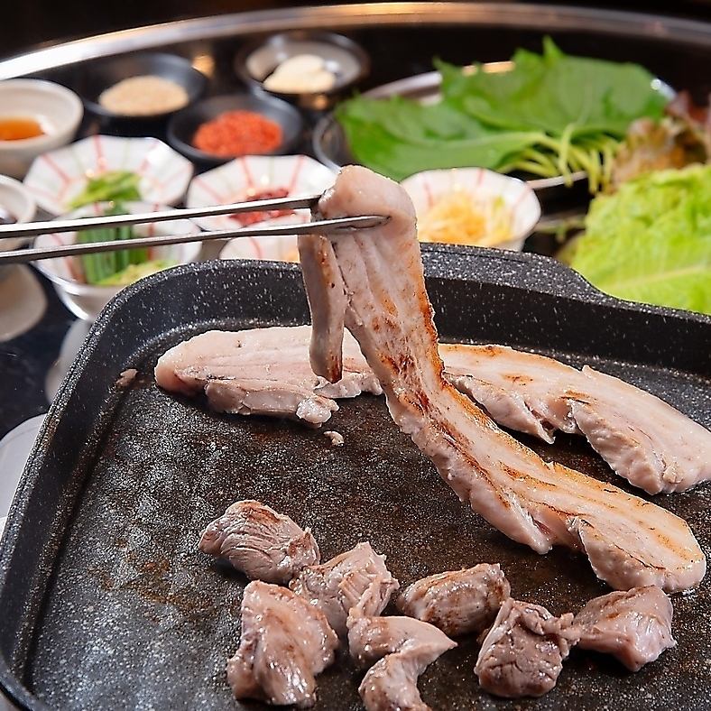 刈谷駅徒歩5分>食べ飲み放題3300円～♪生ビール  サムギョプサル