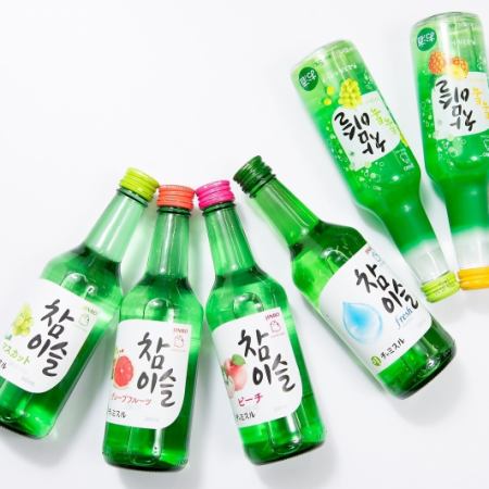 【女子会・韓国好きに】韓国贅沢デザート付 日～木限定　チャミスル飲み放題　4,730円→4,100円