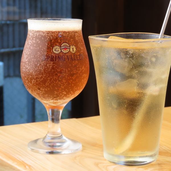 クラフトコーラなどの"自家製ドリンク"にアルコールもご用意◎