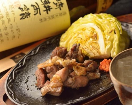미야자키현 산종닭(슈케이)의 숯불구이